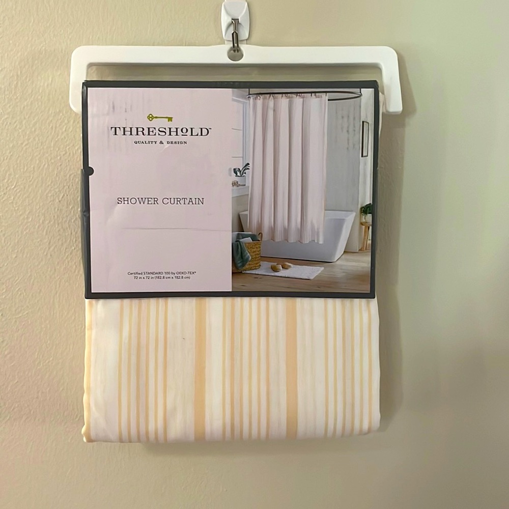 threshold shower curtain